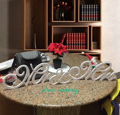 Mr Mrs Wooden Letters Wedding Decoration Mr And Mrs Sign Wedding Sweetheart 711301536661 Ebay