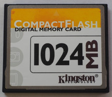 Kingston Compact Flash Digital Memory Card 1024MB