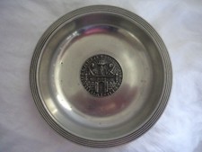 pewter dish set with seal of the citizens of Sigillum Burgensium Goslaria rare