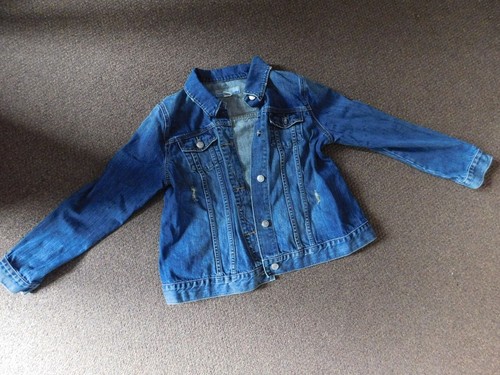 Old Navy Umstands Gr. M-L Jeansjacke Knopfleiste Knopfleiste Jeansjacke - Bild 3 von 9