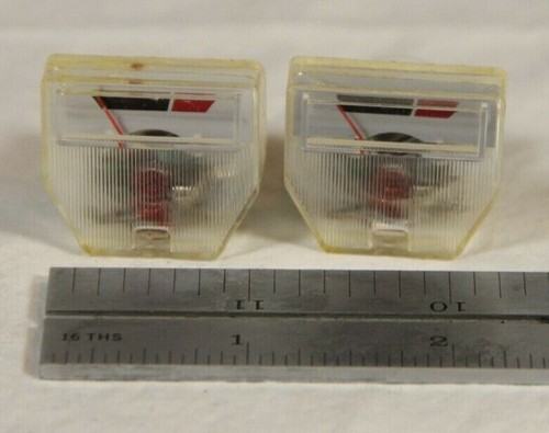 Lot of 2 Vintage Silver unlabeled Panel Meters 1" 25mm - See Pics  - Picture 1 of 5