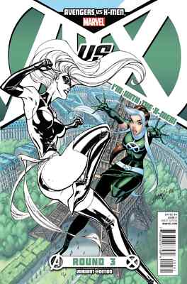 AVENGERS VS X-MEN #3 (MARVEL 2012 1st Printing) TEAM X-MEN STORE VARIANT B&B