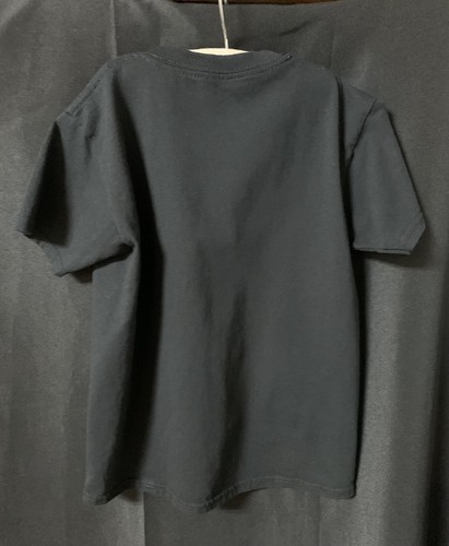 Boho Artsy Patchwork Upcycled Girl's Black T-Shirt Medium by Gildan - Picture 6 of 9