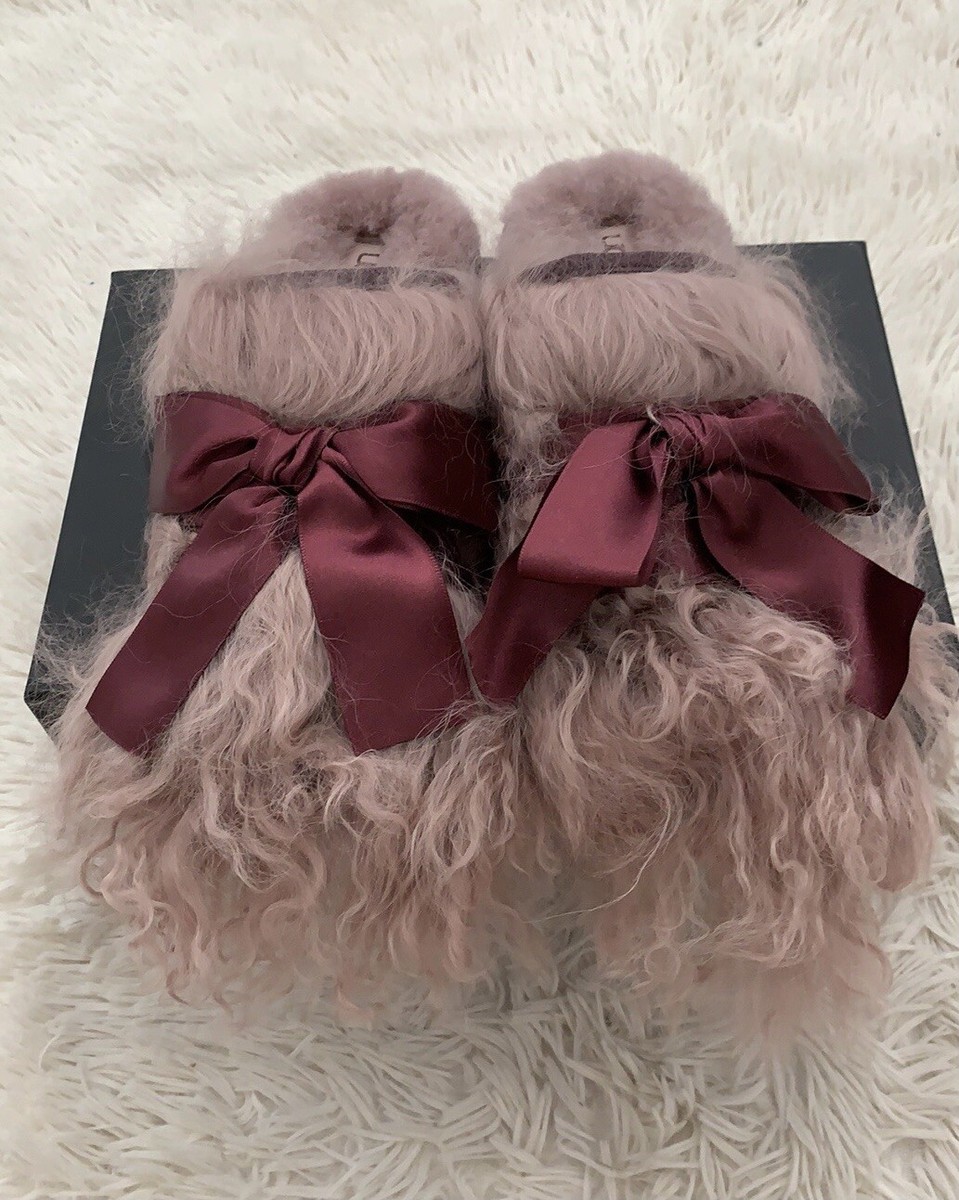 UGG COQUETTE MONGOLIAN PORT SHEEPSKIN CLASSIC PURPLE WOMEN S SLIPPERS SIZE US 5 eBay