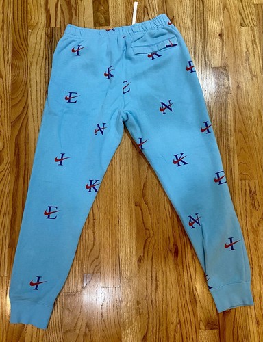Nike Sportswear Club AOP Fleece Joggers Mens Size Blue Chill DV9611-499 Sz M - Picture 12 of 12