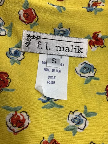 FL Malik camicetta da donna piccola floreale multicolore bottoni fiori MFC230822/TP1 - Foto 3 di 8