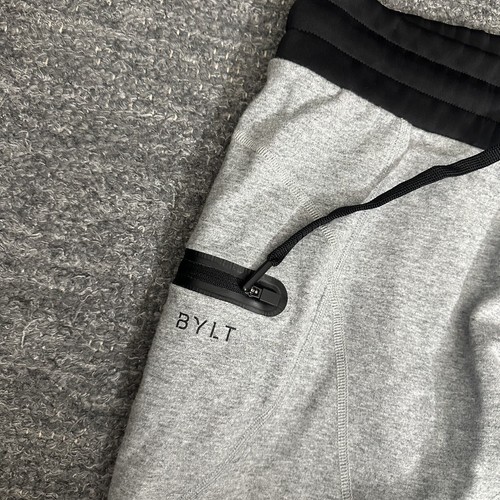 Bylt Premium Jogger Pants Men Large Gray Pull On Workout Gym Lounge Casual Run - Picture 4 of 11