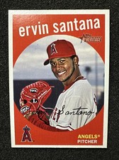 ERVIN SANTANA #354 2008 Topps Heritage QTY Los Angeles Angels  