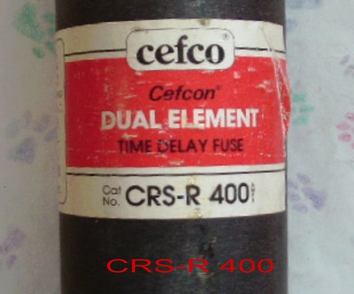 CEFCO CRS-R 400 FUSE CRSR400 600 VOLT CRSR 400 AMP - Picture 2 of 2