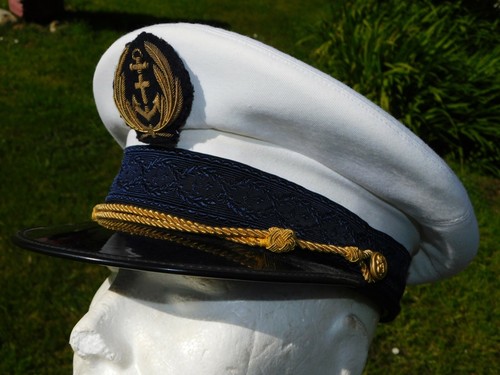 SUPER RARE CASQUETTE AUMONIER - MARINE NATIONALE - TAILLE 56 - 1982 !!!!!!!! - Imagen 10 de 12