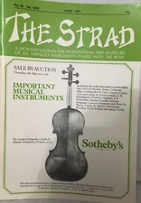 The Strad Magazine -  April 1975- Violin Strings - Comte D Armaille