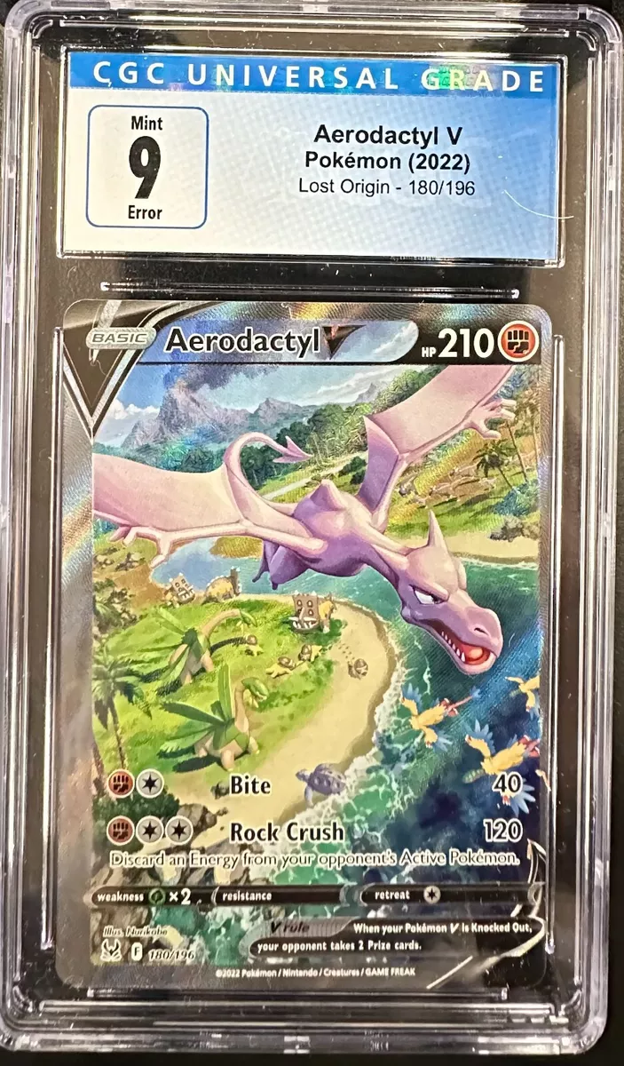 Pokémon TCG Miscut/Off Center Aerodactyl V Alternate Art Lost Origin  180/196,  in 2023