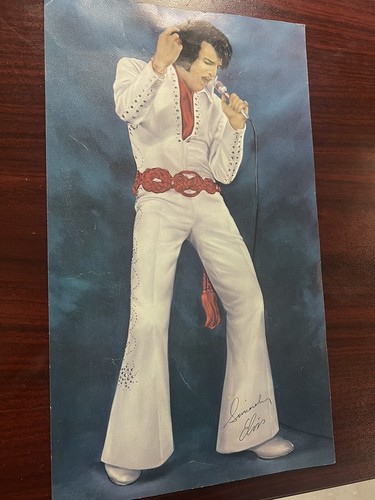 ELVIS Vtg 1970's RCA Hotel Souvenir Mini Poster 7x11” Colonel Parker