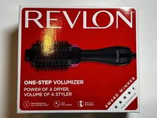 New Revlon One-Step Plus Hair Dryer and Volumizer - Black/Pink