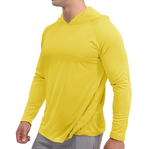 50+ Sun Protection T-Shirts Mens Long Sleeve Hoodie Casual Quick Dry T shirts - Bild 23 von 27