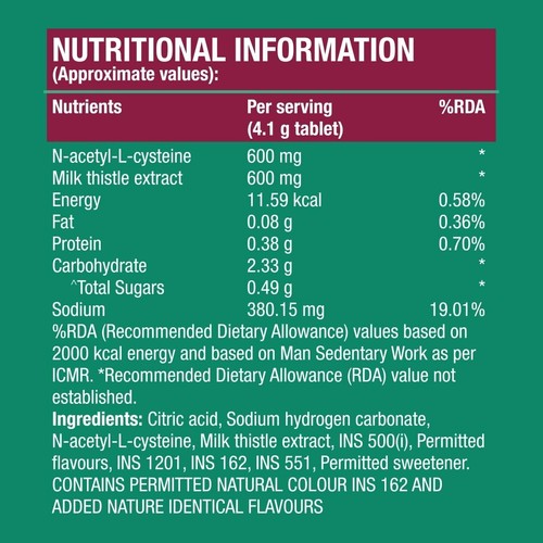 Fast&Up Liver Detox |Cleanse & Protect Liver| Milk Thistle Extract 20 Tablet - Picture 7 of 7