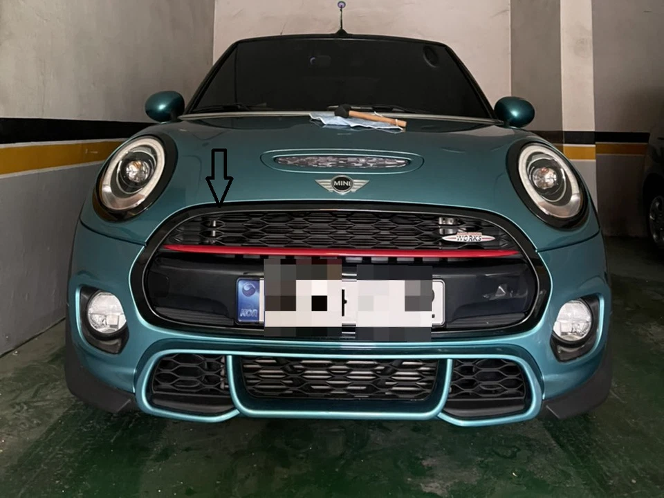 TELAIO GRIGLIA RADIATORE NERO LUCIDO PER MINI ONE COOPER F54 CLUBMAN fino al 2019 - Immagine 2 di 4
