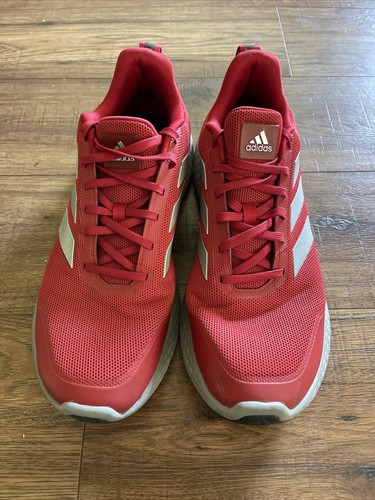 adidas Edge Gameday Mens Red & Silver Sneakers Shoes - Size 11.5 - Picture 3 of 7