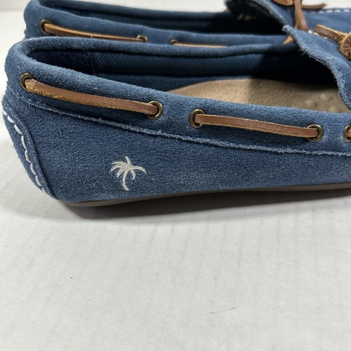 Margaritaville 8,5 M Blau Wildleder Leder Mokassin Schuhe - Bild 5 von 6