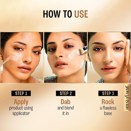 Lakme 9To5 Primer + Matte Perfect Cover Foundation, W320 Warm Caramel, 25 ml - Picture 3 of 7
