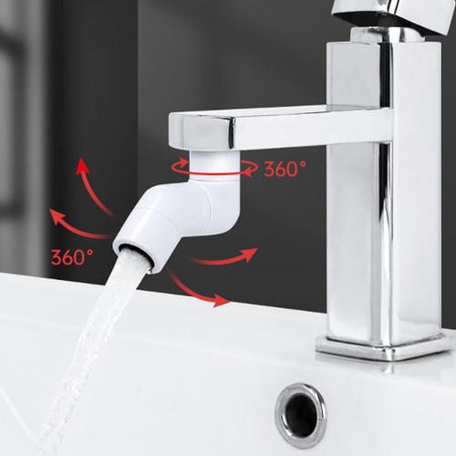 720 Degree Rotating Sink Faucet for Face Wash, Mouthwash and Eye Rinse - Foto 2 di 12