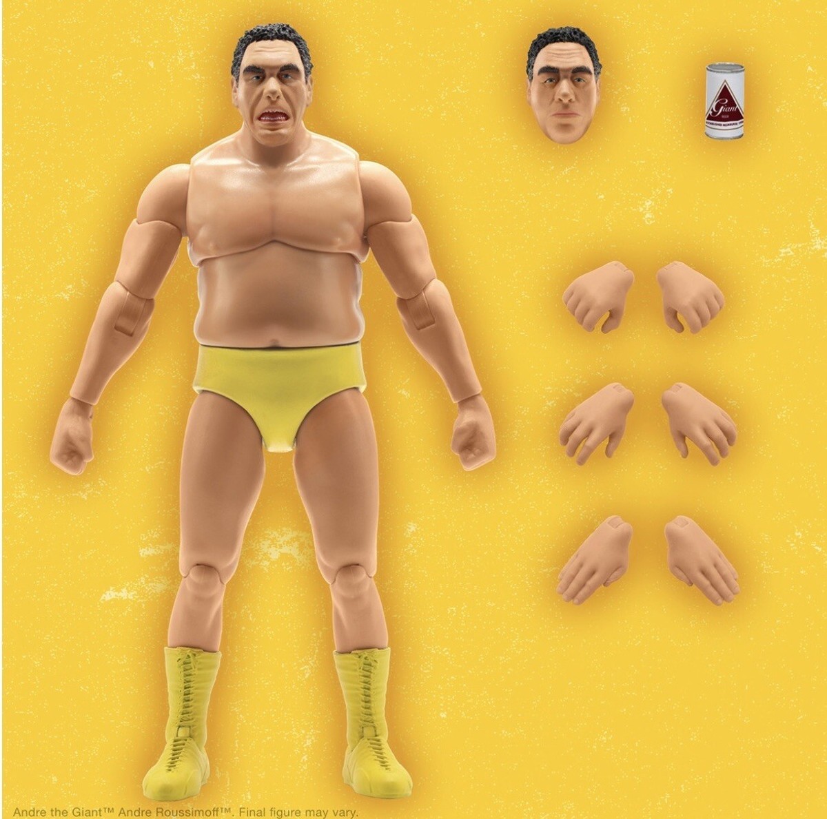 New Super7 Ultimates! Andre the Giant Yellow Trunks 8” Action