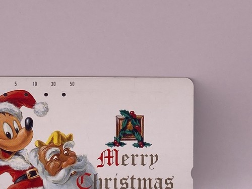 Mickey Mouse/ Merry Christmas Walt Disney Company Japanese Telephone Card 50 NTT - Picture 3 of 10