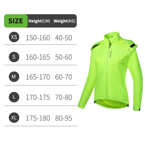 WOSAWE Cycling Rain Jacket Women's Windproof Lightweight Running Riding Clothing - Picture 16 of 16
