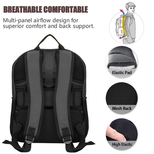 VanGoddy Laptop Backpack Travel School Bag For 15.6" HP 15/Envy x360/Pavilion 15 - Picture 3 of 11