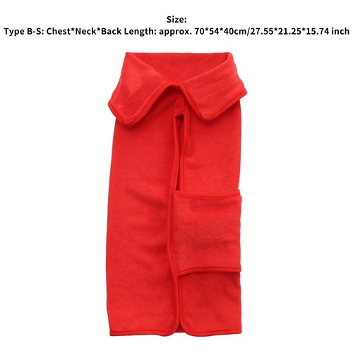 Dog Cat Pet Bathrobe Cool Drying Coat Quick Dry Bath Robe Loop Fastener Design - Picture 12 of 26