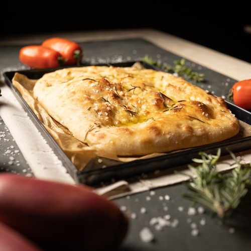 EFFEUNO Focaccia-Blaublech | Pizzablech, Pizzaform, Focacciablech, Aufbackblech - Bild 6 von 7