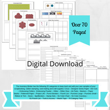 Stampin Up Paper Cardstock Tool Binder Organizer Storage Craft Supply Inventory