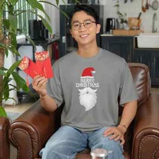 Men Christmas season special half sleeve comfort fit round neck T-Shirt.