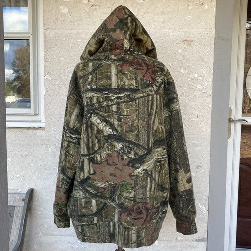 Chaqueta con Capucha Mossy Oak Break Up Infinity XL Camuflaje Felpa Imitación Piel de Oveja Caza - Imagen 7 de 16