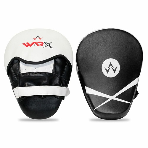 Boxing Focus Pads Hook and Jab Kick MMA Gym Training Punching Gloves Curved Pair - Picture 1 of 7