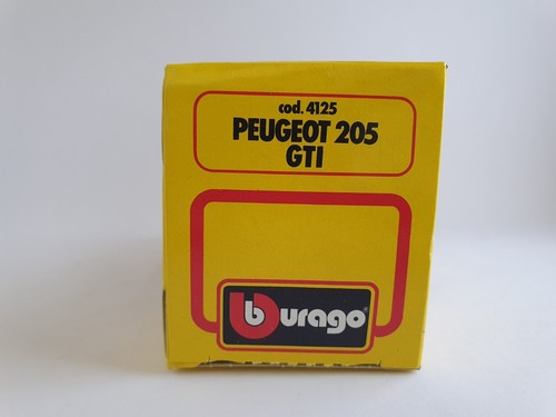 PEUGEOT 205 GTI cod. 4125 - BURAGO 1/43 DIE-CAST METAL MODEL - Foto 5 di 7