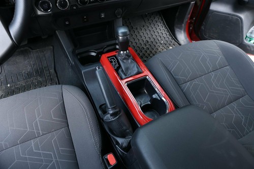 Fit For T@yota T@coma 2016-20 Red ABS Central Control Gear Shift Cup Holder Trim - Foto 8 di 12