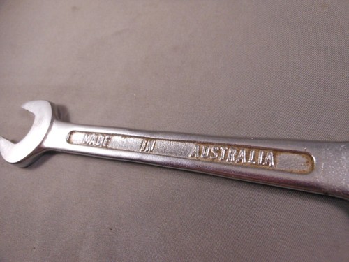 Rare Vtg SIDCHROME Australia 5/8" & 11/16" 707-7 Double Open End Spanner Wrench - Picture 9 of 12