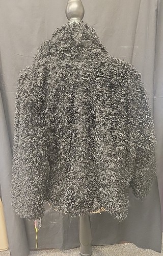 Ruby Rd. Shaggy Black Jacket Sz 18. NWT - Picture 3 of 8