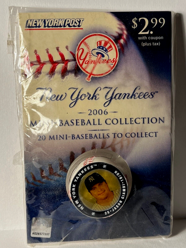 Jason Giambi NY YANKEES 2006 NEW YORK POST Mini Baseball MLB COLLECTION - Picture 1 of 3