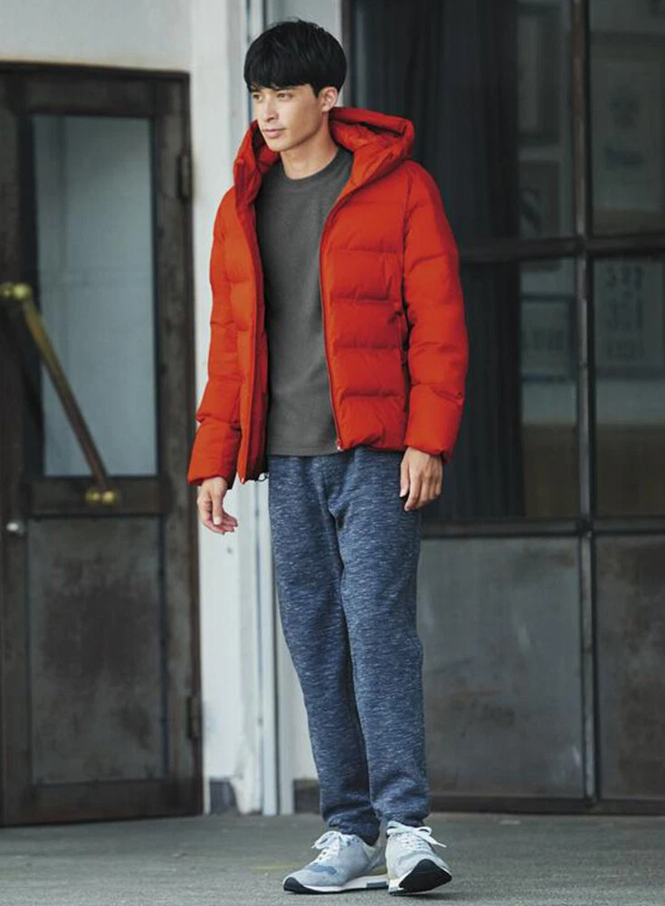 Uniqlo clearance orange jacket