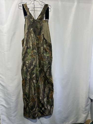 VTG Wrangler Pro Gear Realtree Bib Overalls Camo Size XL 44x30 See Measurements - Picture 4 of 12