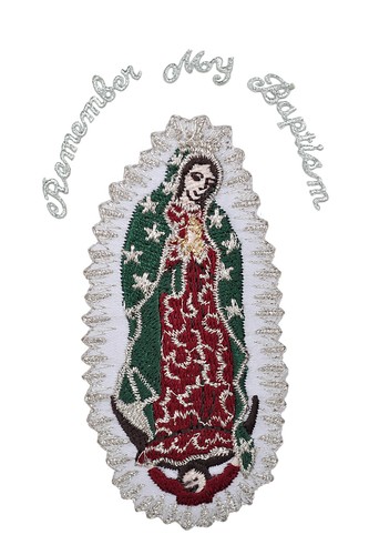 Christening Baptism My Lady of Guadalupe Virgin Mary Clergy Apparel Patch  - Picture 25 of 28