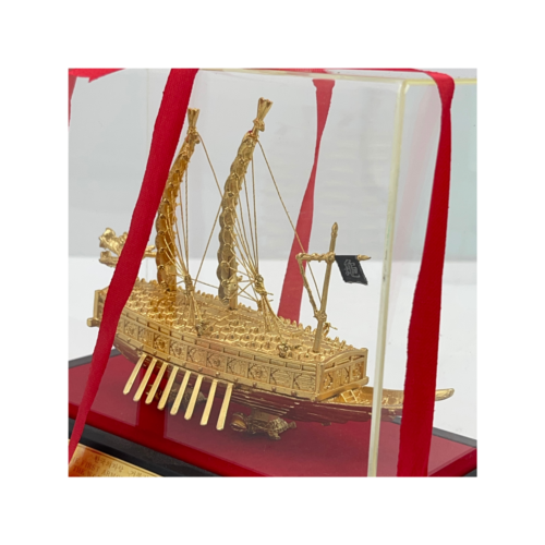 The First Armour-Clad Ship In The World Kobukson 1592 Gold Plated Model Display - Picture 8 of 20