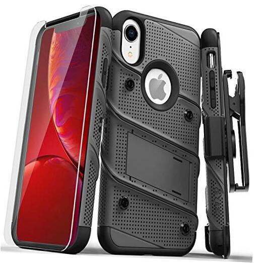 Bolt Series for iPhone XR Case with Screen Protector Kickstand Holster