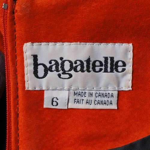 Vintage 80er Jahre Kleid Mondrian Colorblock Wildleder Leder Bagatelle Margaret Godfrey - Bild 5 von 7