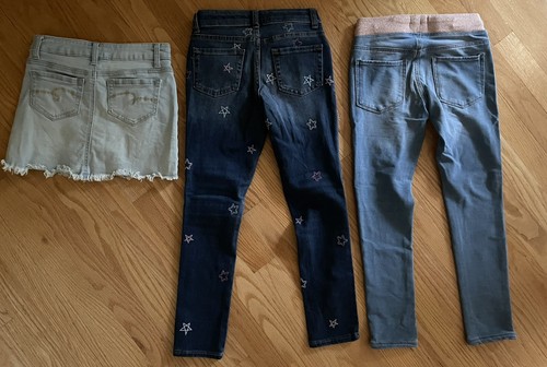 Lot Of 3 girls pants & Skort size 7 jeans, Cat & Jack, Justice, So - Picture 9 of 9