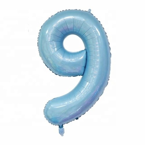 Palloncino numero blu bambino aria o elio gigante lamina grande festa di compleanno 40" pollici - Foto 21 di 22