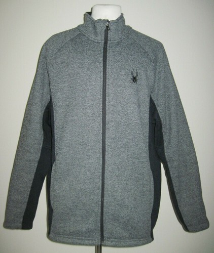 Spyder Foremost Men's Jacket Knit Full Zip Gray &