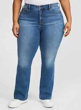 Torrid Trio Boot High-Rise Jean Caliente Blue 28R 30R #41511